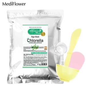[Mediflower] New Alge Korean Facial Modeling Mask Pack (Powder) 9 Type 1Kg + Pack Tools 4 Kit  - Aesthetic & Spa Use (Collagen Vitamin Pearl Chlorella Aroma Cool Aloe Papain Green Tea) Best Korean Skincare Clinic Whitening & Moisture