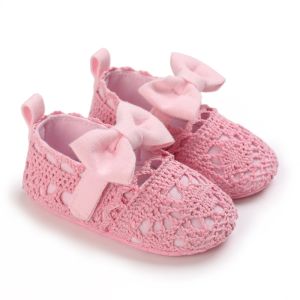 Little O Baby Shoes Baptist Shoes Newborns Fashion Solid Color Princess Shoes Soft-soled Sneakers 0-18 Months Baby Bed Shoes Baby Walking Shoes