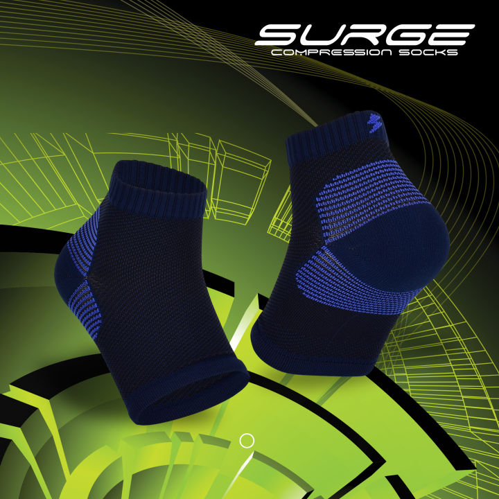For Bare Feet Mens Surge Compression Sports Crew Socks (Red) | Lazada PH