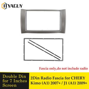 Double Din Fascia For CHERY Kimo (A1) 2007+ / J1 (A1) 2009+ CD DVD Radio Frame Stereo Panel Mounted Dash Installation Bezel Trim