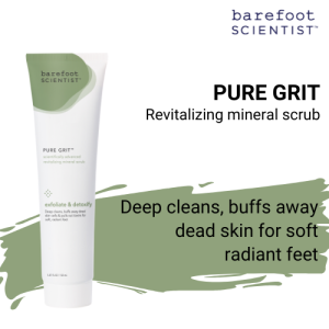 Barefoot Scientist Pure Grit Exfoliating Mineral Scrub Foot and Body Scrub with Eucalyptus Scent [ Partner Seller with Atlas Podiatry ]