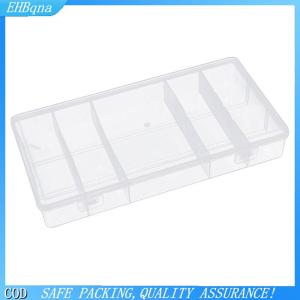 COD Trong Suốt Với Bìa Hình Chữ Nhật Dọc 5 Lưới Lông Mi Mở Rộng Công Cụ Lưu Trữ Hộp Keo Tweezer Chủ Trang Điểm Tổ Chức