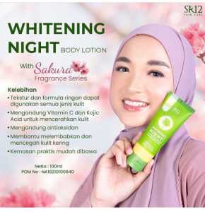 WHITENING NIGHT BODY LOTION SR12 With Sakura Fragrance Series