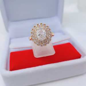 Cincin Jumbo Wanita Aksesoris Fashion Awet Tahan Lama Anti Karat Cocok Untuk Harian G8-6D