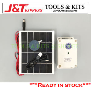 Mini Portable Air Pump 6V Solar Panel + Batteries Included for Fishing/Camping/Outdoor [Mini Pam Oksigen Bila Memancing]