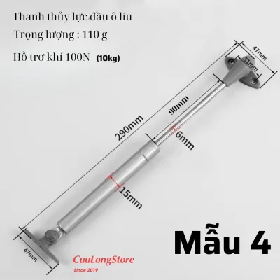 Nâng Cánh Tủ Bếp Tay Đẩy Thuỷ Lực Cửa 100N bản lề đẩy tự động kích nâng giữ cửa tủ ty hơi tay co thuỷ lực