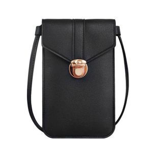 Túi đeo chéo nữ đựng điện thoại có mặt trong suốt cảm ứng