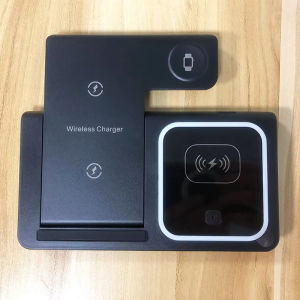 2025 3-in-1 portable foldable 50w fast qi2 3 in 1 phone magnetic wireless charger stand for iphone samsung huawei