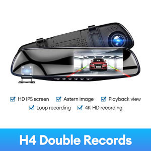 BIK 4k Dash Camera for Car Dual Camera Dashcam for Car Dashcam with Night Vision 360 Dash Camera Front and Back Reverse