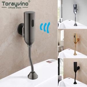 LDIES Torayvino Bathroom Faucet Sensor Urinal Toilet Automatic Flush Instruction Valve Urinal Torneiras Touch Wall Mounted Tap R6P5Q
