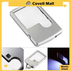 6X Reading Magnifying Glass With LED Rectangular Handheld Magnifie With Cover