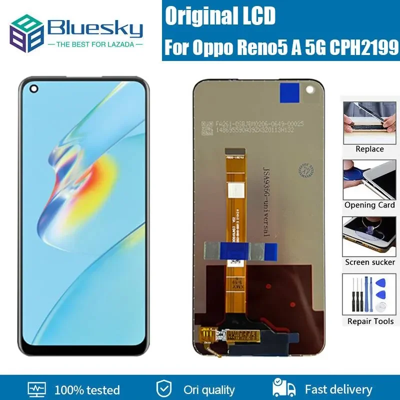 Bluesky Original Black 6.5inch For Oppo Reno5 A 5G Reno 5A CPH2199