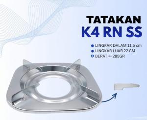 Tatakan Kompor Gas Rinnai kaki 4 Stainless Anti Slip Bahan Tebal