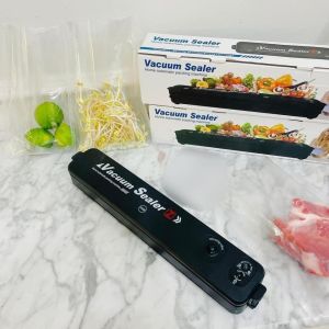 Máy hút chân không Vacuum Sealer hàn miệng túi bảo quản thực phẩm Vacuum Sealer tặng kèm 10 túi hút chân không