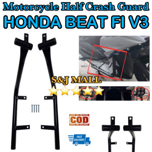 Honda Beat Fi V3 HALF CRASH GUARD PAIR MOTORCYCLE CRASH GUARD Honda Beat Fi V3 Made in Thailand