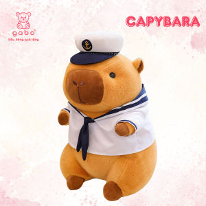gấᴜ Bông Capybara Thủy thủ chuột lang mặc đồ hải quân khổng lồ áo tháo rời giá rẻ quà tặng bạn trai  K12T1