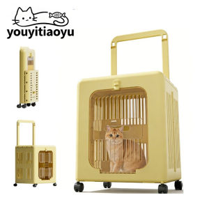 YOUYITIAOYU Portable Extra Large Pet Trolley Case Breathable Foldable Cat Dog Carrier for Travel & Outdoor Pet Trips