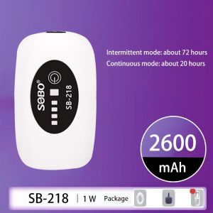 AKZ Mini Aquarium Air Pump 28kpa 12v Portable Oxygen Pump Fish Oxygen Long Battery Life USB Charge 4800mah Oxygenator