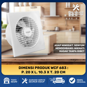 SEKAI  Exhaust Fan Dinding / Kipas Angin Hexos 6 Inch / 8 inch - WCF 683 / WCF 883