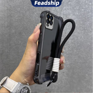 Feadship Case for Realme 8 pro 4g realme 8 5g phone casing Softcase Silicone shockproof Cover new design aesthetic clear with Lanyard for girls SJST01