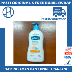 CETAPHIL BABY WASH & SHAMPOO WITH ORGANIC CALENDULA 400ML SABUN SAMPO BAYI KULIT SENSITIF