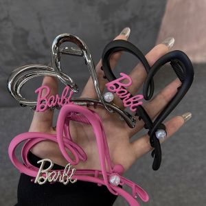 Elegant Metal Heart Hair Clip Grips Shark Clip Hairpin Bowknot Hair Accessories for Women Girls