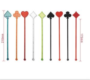 50pcs/Set Plastic Cocktail Drink Stirrer Swizzle Stick Mixed-color