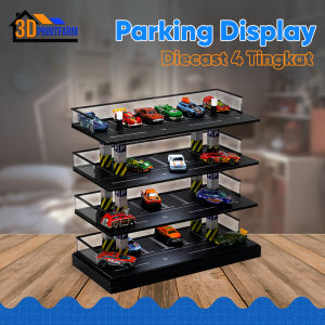 Diorama Parkiran 4 lantai skala 1:64 Parking Display Diecast