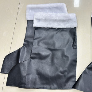 Trang phục ông già Noel bằng nhung vàng dành cho nam giới bộ cỡ lớn kèm râu tóc giả túi đựng kẹo thích hợp cho các buổi tiệc ở châu Âu và Mỹ.