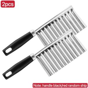 Aka potato stainless steel wave knife vegetable fruit multi-function cutter cooking tools and equipment papercutter heavy duty potatoes fries cutter potato slicer french fries cutter baby food cutter vegetable chopper wavy cutter slicer kitchen utensil