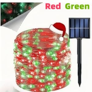 SUNDAR 7‑32M Solar Copper Wire Fairy Light 8 Modes Waterproof Outdoor Christmas Garden Decor