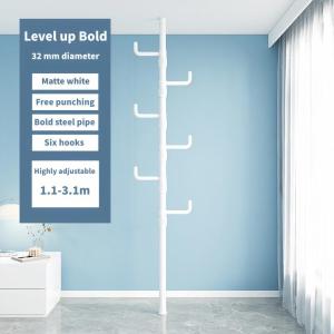 Floor to Ceiling Drying Pole Adjustable Standing Laundry Tension Rod Hook functional Drying Stand