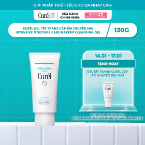 Gel Tẩy Trang Cấp Ẩm Chuyên Sâu Curel Intensive Moisture Care Makeup Cleansing Gel 130g