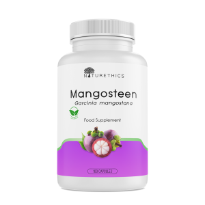 Naturethics Organic Mangosteen Pericarp 100 Capsules Complete Food Supplements All Natural Non GMO FDA approved Healthy Organic Rich in Ascorbic Acid Vitamin C Antioxidant Anti Cancer Immune System Booster Liver Detoxifier Anti Diabetes Blood sugar Gout