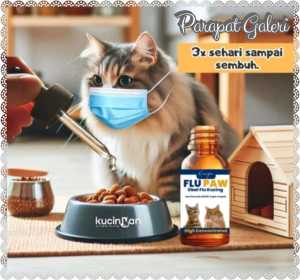 Obat Flu Kucing FLU PAW Bersin Pilek Super Efektif 20 ml