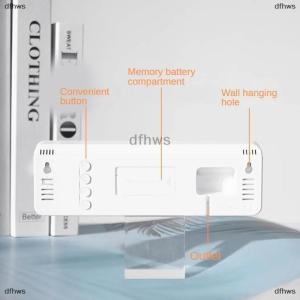 [COD] dfhws Large Digital Wall Clock Temperature And Humidity Week Display Brightness Adjustable Electronic LED Table Alarm Clock