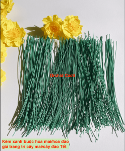 [Tặng 5 dây liễn đủ mẫu] 1Kg Hỗn hợp Bông Mai/Bông Đào Vải + kẽm búp lá nụ - trang trí cây mai cây đào tết