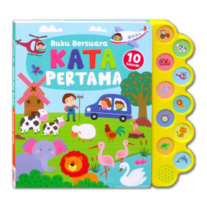Buku Bersuara Hewan Peternakan & Alam Liar 10 tombol suara hewan - Animals Sound Book [GinukGinuk]