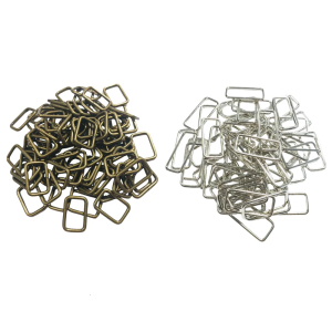 100Pcs Metal Rectangle Rings Buckles Webbing Rings Strap Connectors for Backpacks Accessories 20mm 25mm 32mm 38mm