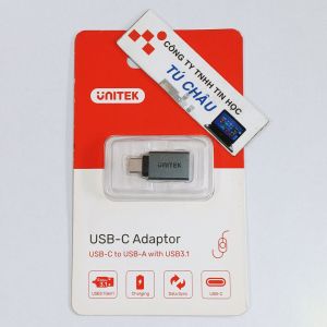 Đầu OTG Type C / OTG USB C ra USB 3.1 (Unitek chính hãng)