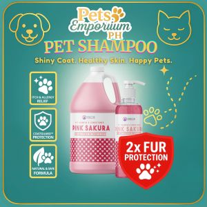 Pets Emporium PH – Pink Sakura Pet Shampoo & Conditioner Anti-Itch Gentle Care for Dogs & Cats