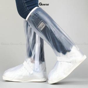 Ủng bọc giày đi mưa GOMTAT nam nữ cao cấp 2 lớp ủng lội nước cổ cao cao su chất liệu nhựa PVC - BOCGIAY-HUI-8001