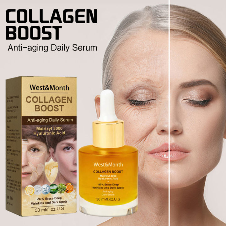 Collagen Boost Anti Aging Serum Face Mosturizure Tightening Lifting