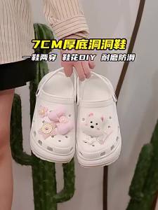 [Free Shipping] WomenS Thick-Soled Height-Increasing Perforated Sandals 2025 New Style Beach-Friendly Non-Slip Closed-Toe Design Suitable For Summer Wear And Outdoor Use Also Great For Shopping