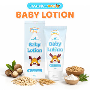 Moose Gear Baby Lotion 100g Hypoallergenic Baby Moisturizer Oat Peptide & Macadamia Oil