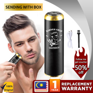 Kemei Electric Shaver Mini USB Electric Razor Beard Knife Rechargeable Electric Shaver KM-T10 Stainless Steel Shaving Machine Men 3D Floating Blade Razor Washable Razor Travel Shaver