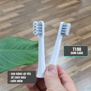 Set Bộ 2 Đầu bàn chải điện thay thế cho máy Xiaomi Mijia T100 lông mềm Minh House