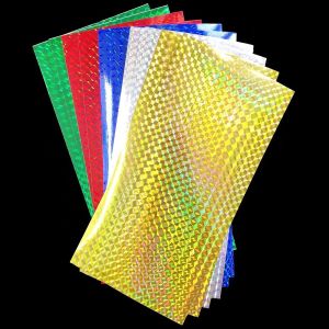 MUQZI 7.310CM Flash Tape Adhesive Film Artificial Baits Metal Hard Baits Fly Tying Materail Fishing Lure Tape Lure Making Tape Fishing Lure Stickers Fishing Baits Sticker