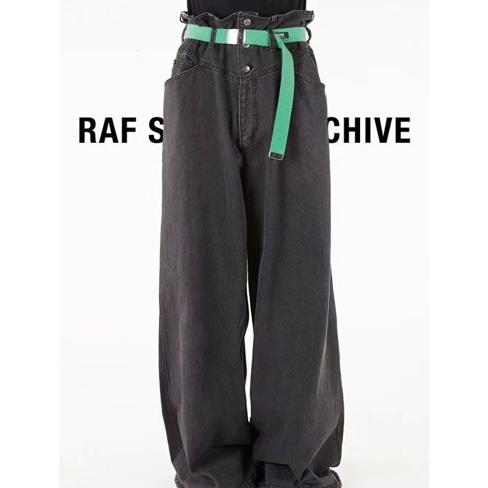 RAF SIMONS archive collection level single item washed black jeans
