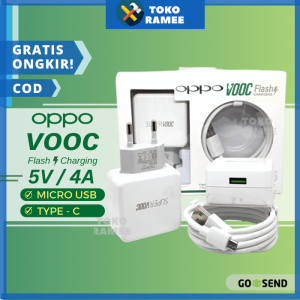 Charger / Carger / Casan / Cas OPPO F9 Pro F11 Pro F1 F3 Plus Reno 2 2F K3 A91 Original 4A 20W Type C / Micro USB VOOC Support Fast Charging / Fast Charger Batok Berat